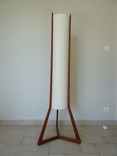 Ancien lampadaire teck hvidt - ancien,