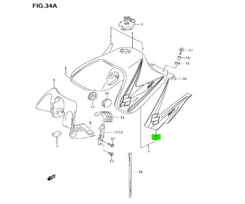 Suzuki dr650se tape set - dr650se,