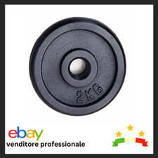 dischi palestra in ghisa disco 2 KG da 25 mm per pesi peso da manubri bilanciere
