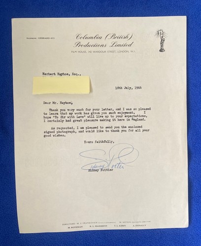 Sidney poitier signed - poitier,