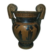 Vaso. Kratere A Volute Riproduzione Antica Arte Greca H Cm 30.