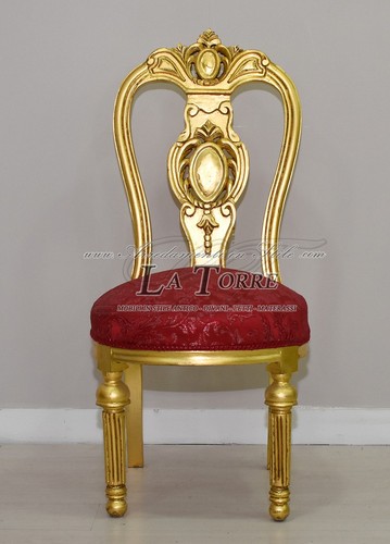 Sedia poltrona stile barocco
