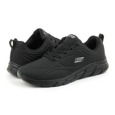 Skechers da Donna con Memory Foam Bobs Cool Ease Scarpe Sportive Ecopelle Nere