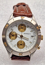 Cronografo Barrett automatico ETA Valjoux 7750 NOS originale anni 90 FULL SET