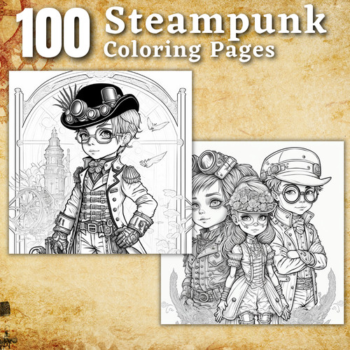 100 disegni steampunk - 100,