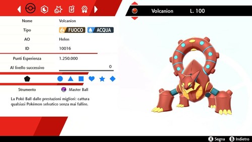 Volcanion masterball - 6, iv