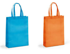 SET 2 BORSE PER LA  SPESA IN TNT CON MANICI, MISURA CM 32X38X9 