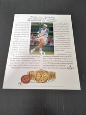 1995 ROLEX CRONOMETRO DAY DATE ORO TENNIS JIM COURIER WIMBLEDON VINTAGE AD PUB