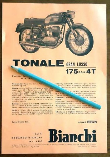 Moto bianchi tonale gran - ,