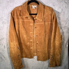 Coldwater Creek giacca pelle