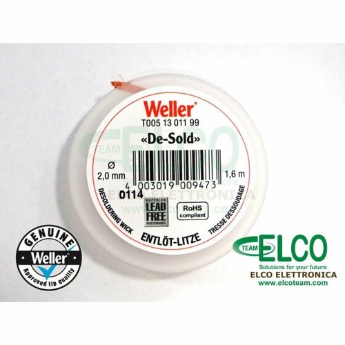 Treccia dissaldante weller 2mm - treccia,