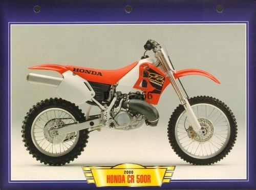 Fiche moto honda 500 - 500, r