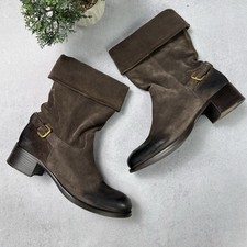 Prada Women Suede High Boot