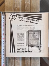 Antica pubblicità del 1931 radio grammofono La Voce del Padrone FAI UNA PROPOSTA