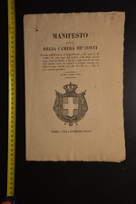 Manifesto della Regia Camera