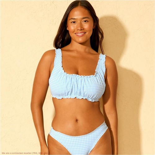 Top bikini donna gingham - bikini,
