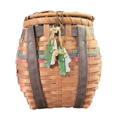 Zaino vintage vimini pesca - vimini,
