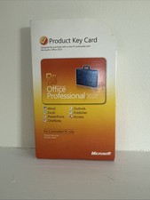 Microsoft Office 2010 Professional Product Key Card SOLO nella scatola originale