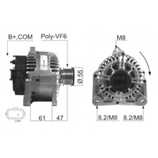 ALTERNADOR EB409Q TG11C069 TG11C066 TG11C041 640533 605275 440068 439593