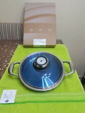 BISTECCHIERA DIAMETRO 24 SERIE M 30 CON COPERCHIO BLU VETRO ZAFFIRO