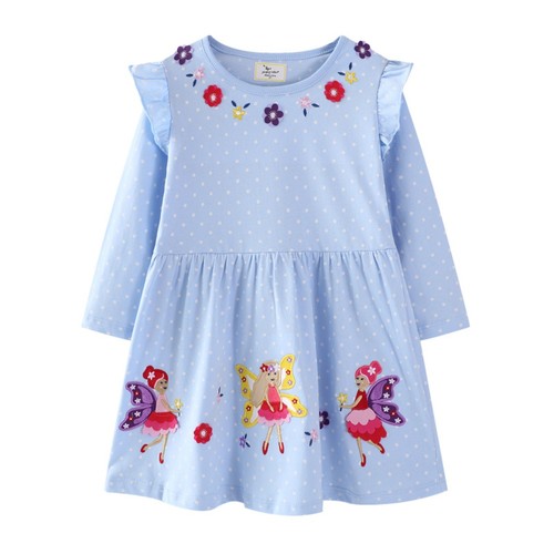 Vestito cotone pois