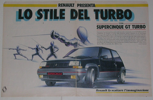 Advert pubblicità auto 1985 - advert,