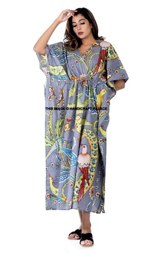 Cotone indiano kaftano lungo - kaftano,