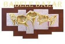 QUADRO ARGENTO cm15x32 FIORI