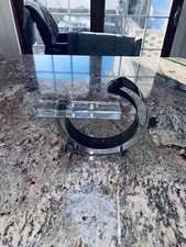 Fay Miller - Portacandele doppio blu moderno astratto decorazione logo G