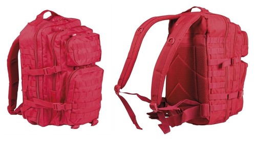 Zaino tattico rosso assult - rosso, i