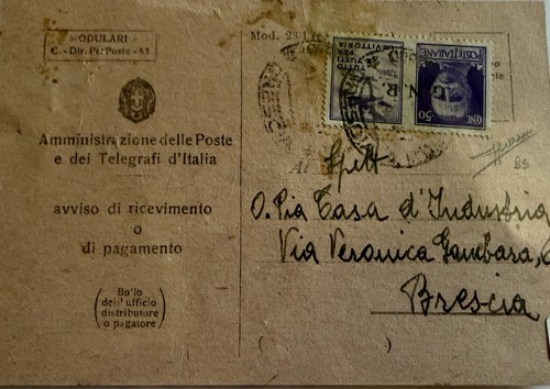Storia postale rsi avviso - avviso, di