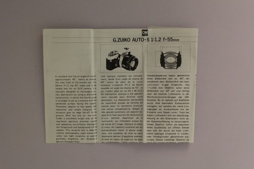 Olympus zuiko auto 1 - g.,