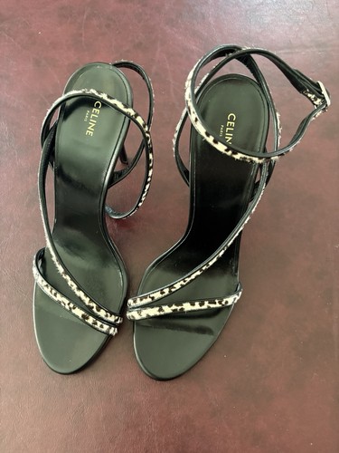 Celine sharp leopard sandalo - celine,