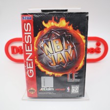 Sega Genesis NBA JAM T.E. TE TOURNAMENT EDITION - NUOVO Sigillato + V-Overlap Seam!