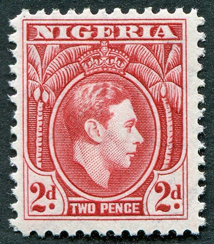 Nigeria 1944 rosso rosa - nigeria,