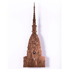 UNA MOLE DI CUCU' foglia rame grande orologio da parete F.lli Domeniconi