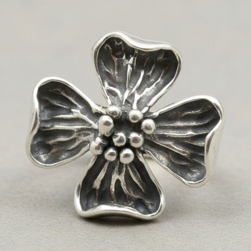 Elegante anello argento - anello, in