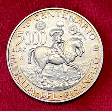 Moneta 5000 Lire Argento 1995 VI CENTENARIO NASCITA DEL PISANELLO FDC
