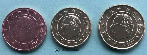 Belgien euromünzen 2005 - 3,