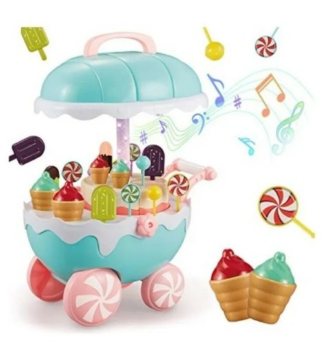 Carrello musicale gelato - carrello,
