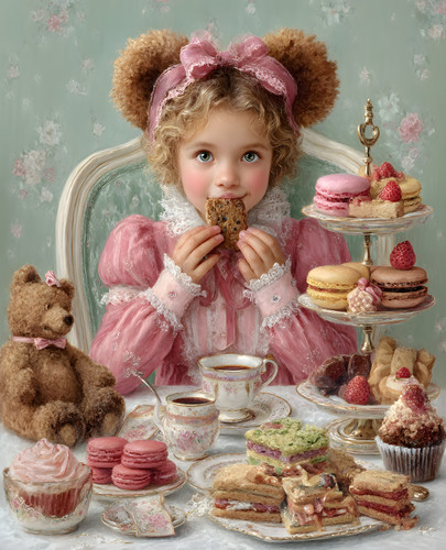 Bambina 8x10 seduta - a, tavola