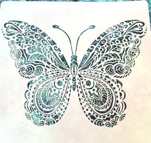 Grande stencil farfalla - grande,