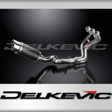 SILENZIATORE TONDO CARBONIO 200mm YAMAHA TRACER 900 2015-20 SCARICO COMPLETO