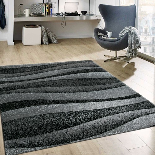 Tappeto grigio strisce motivo - grigio,