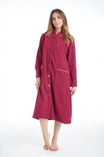 VETAGLIA DONNA PILE CALDA E MORBIDA APERTURA FRONTALE CON BOTTONI NOTTI MAGICHE