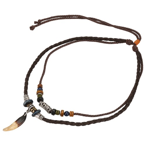 Collana tribale nel - collana, pelle