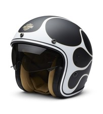 Casco moto Harley-Davidson H-D X14 Sun Shield 3/4 taglia L nero bianco opaco