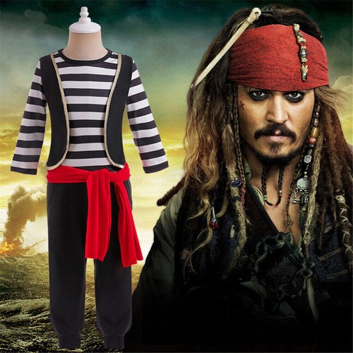 Costume cosplay pirata bambino
