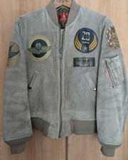 AVIREX Leather Patch Jacket M