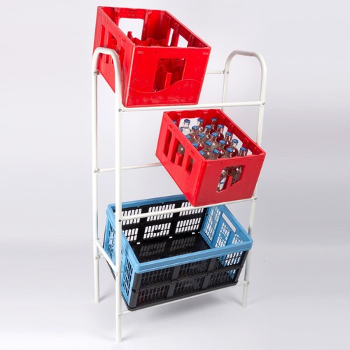Scaffale per cassette bianco - scaffale,